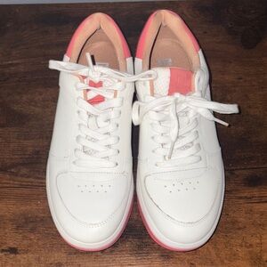 Fitflop White and Pink Sneakers
